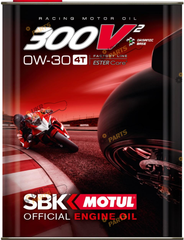 Моторное масло Motul 300V2 Factory Line SBK 4T 0W-30 2 л (835502 / 111019)