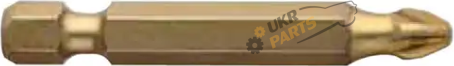 Набор бит USH Isotin PZ2 x 50 мм, с титановым покрытием 10 шт (UUSG0213631)