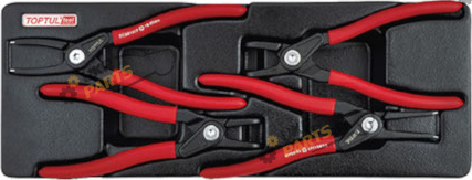 Съемник стопорных колец Toptul 4 предм. (GBAT0403)