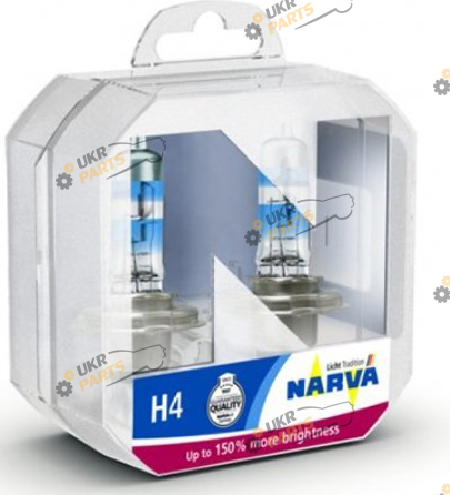 Галогеновая лампа Narva Range Power +150% H4 2 шт (480692100)