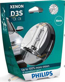 лампа Ксенон Philips X-treme Vision XV2 S1 gen2 +150% D3S 4800 K (42403 )