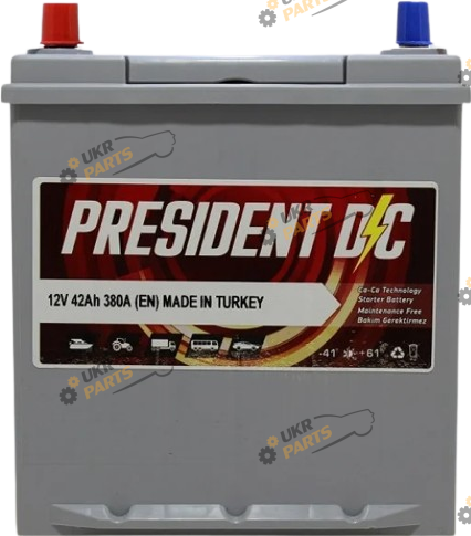 Автомобильный аккумулятор X-FORCE JP 6CT- 42Aз 380A L SMF 42 Ач (X42B19R)