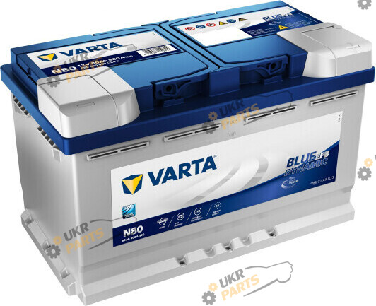 Автомобильный аккумулятор Varta Blue Dunamic N80 (Start-Stop EFB) 80 Ач (580500080 D842)
