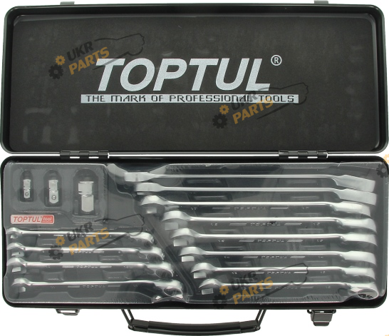 Набор комбинированных ключей Toptul 8 мм 15 шт. (GBA15410)