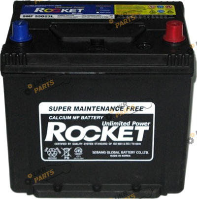 Автомобильный аккумулятор Rocket 6СТ-60 Asia 500 А 60 Ач (SMF 55D23L)