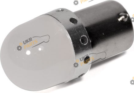 Лампочка StarLight T25 15 диодов 4014 12V 1W WHITE матовая линза с металическим ободом (29200013)