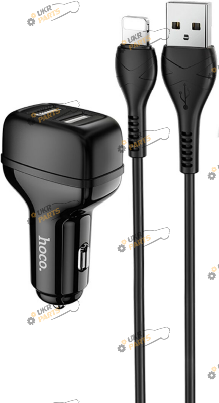 Зарядное устройство Hoco Z36 Leader з кабелем lightning USB 2.4 А (6931474727732)