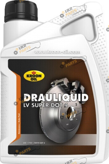 Тормозная жидкость Kroon-Oil DOT 4 Drauliquid-LV Super 1 л (KL 33820)