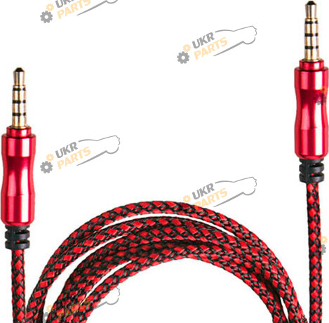 Кабель AUX Jack 3.5mm Black/Red (47423)