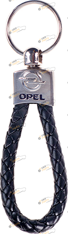 Брелок для авто Vitol OPEL кож.зам плетёный (48682)