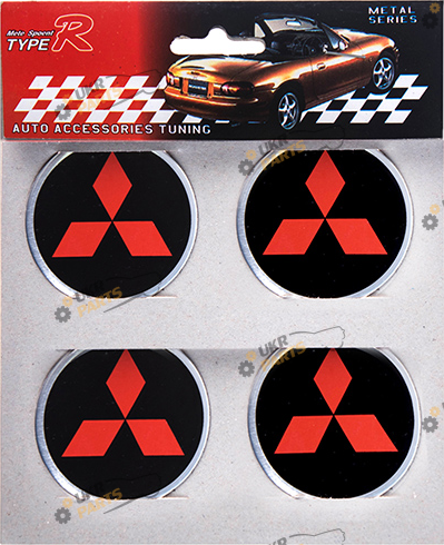 Эмблема на колпак SJS Ø 55мм (4 шт.) Mitsubishi (43964)