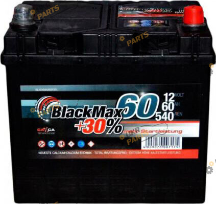 Автомобильный аккумулятор BlackMax 6СТ-60 Аз 60 Ач (B4024)