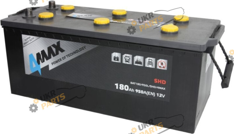 Автомобильный аккумулятор 4Max 180 Ач (BAT180/950L/SHD/4MAX)