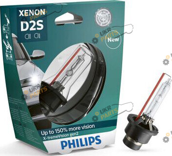 лампа Ксенон Philips X-tremeVision gen2 +150% more vision P32d-2 D2S (37703333)