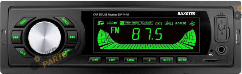 Бездисковая автомагнитола Baxster BSF-144 green (29896)