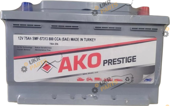 Автомобильный аккумулятор AKO Prestige 6CT- 75Aз 750A R SMF 75 Ач (A57313)