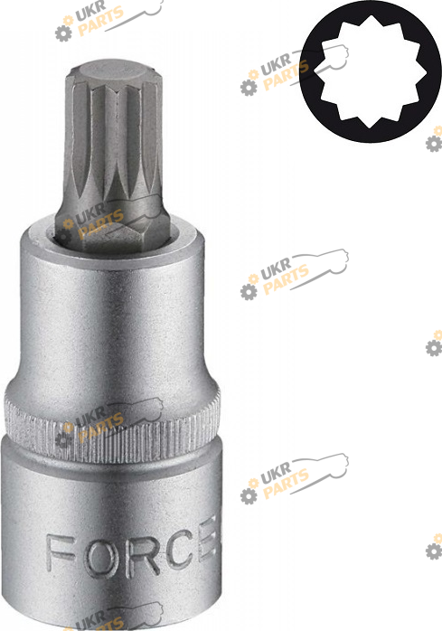 Головка Spline Force квадрат 3/8