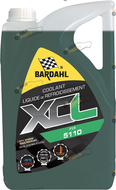Антифриз Bardahl XCL 5110 G11 зелёный 5 л (63113)