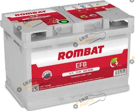 Автомобильный аккумулятор Rombat EFB 70 Ач (F370)
