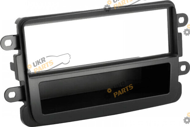 Переходная рамка Renault Duster Faclift 2013 >, Dokker, Lodgy 2012 > Black 1 din (21341)