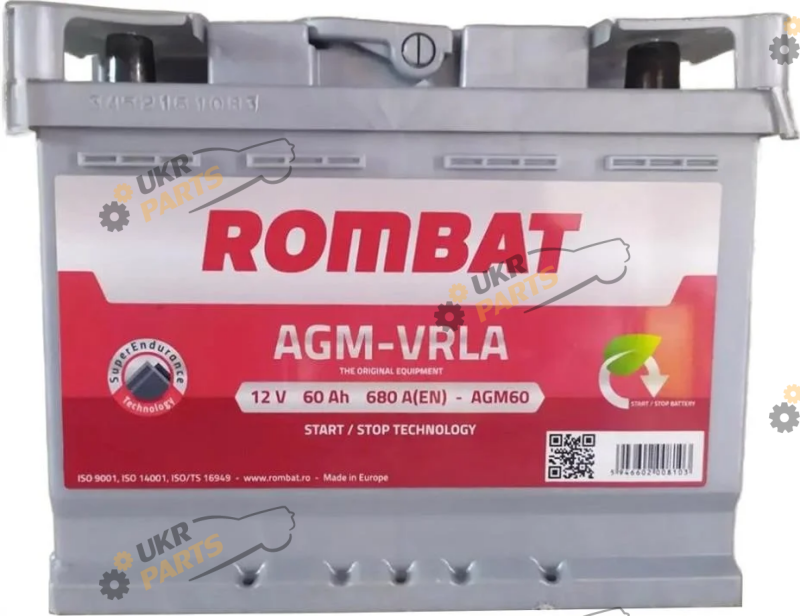 Автомобильный аккумулятор Rombat AGM 60 Ач (AGM60)