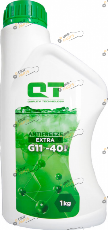 Антифриз QTech EXTRA -40 G11 G11 зелёный 1 л (QT542401)