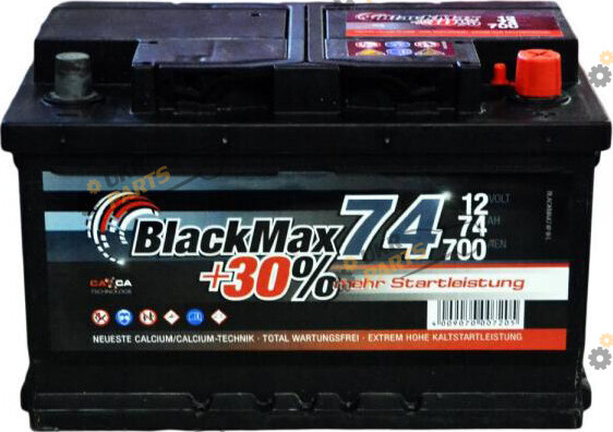 Автомобильный аккумулятор BlackMax 6СТ-74 АзЕ 74 Ач (B4008)