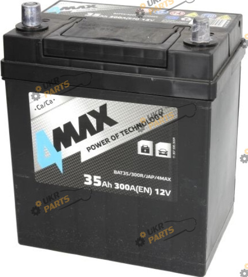Автомобильный аккумулятор 4Max 35 Ач (BAT35/300R/JAP/4MAX)