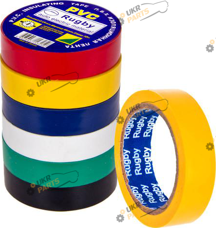 Изолента Rugby PVC асорти 20 м / (10903)