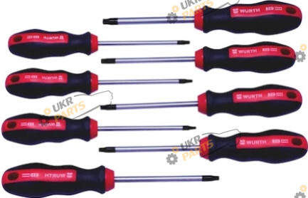 Набор отверток Wurth TORX з отвором, TX8-30, RED STRIPE 8 шт (575193480)