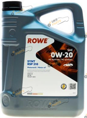 Моторное масло Rowe HIGHTEC SYNT RSP 210 0W-20 5 л (20371-0050-99)