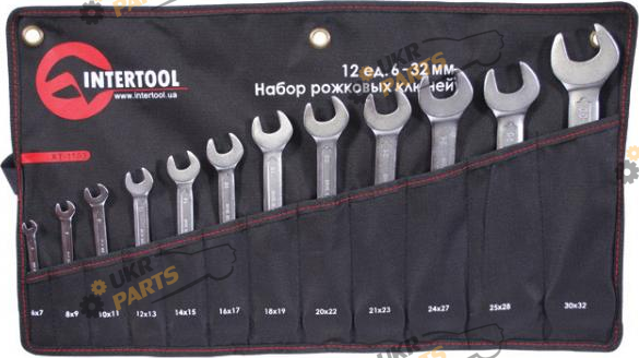 Набор рожковых ключей Intertool двусторонний 6 мм 12шт. (6-32мм) (XT-1103)