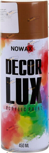 Аэрозольная краска NOWAX DECOR LUX акрилловая металлик золото 450 мл (NX48043)
