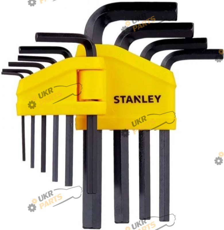 Набор шестигранников Stanley Г-образных, M1,5-10 мм, 10 шт (0-69-253)