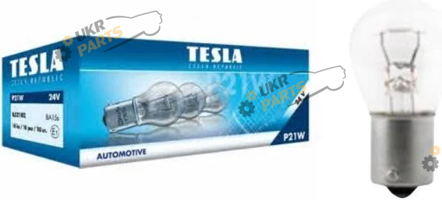 Лампочка стопа Tesla P21W 24V 10 шт (B 52102)