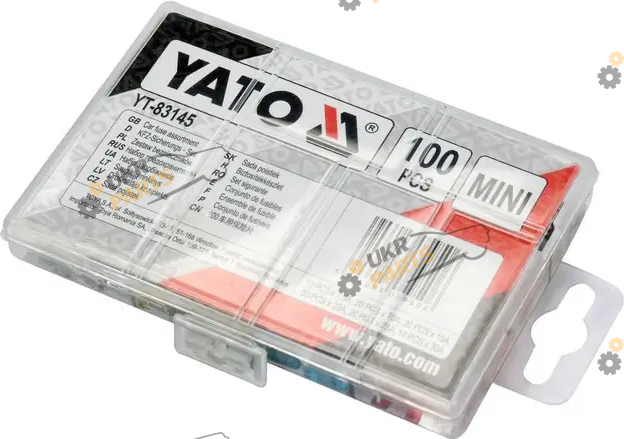 Набор предохранителей Yato Mini 100 шт (YT-83145)