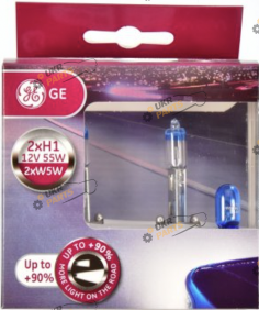 Галогеновая лампа General Electric Megalight Ultra +90 H1 2 шт (GE 50310XU/501NB.4D)