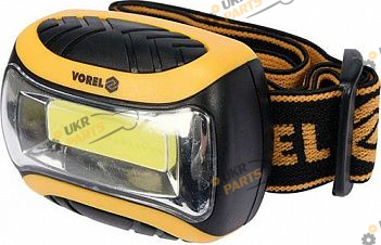 Налобный фонарь Vorel COB LED 3 Вт резинка на голову (88676)