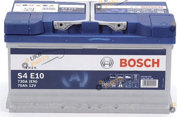 Автомобильный аккумулятор Bosch S4 (S4E 10) 75 Ач (0 092 S4E 100)