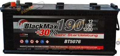 Грузовой аккумулятор BlackMax 6Ст-190 АзЕ (-/+) 190 Ач (BТ5076)