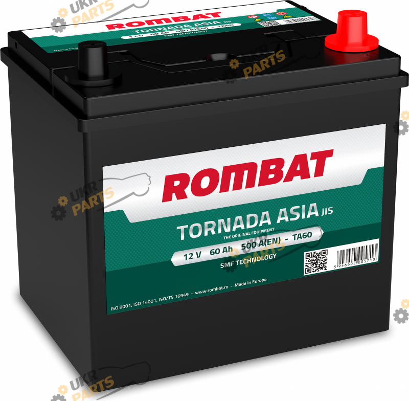 Автомобильный аккумулятор Rombat TORNADA ASIA 60 Ач (TA60)