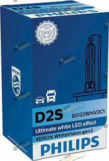 лампа Ксенон Philips White Vision gen2 P32d-2 D2S 5000 K (37729333)