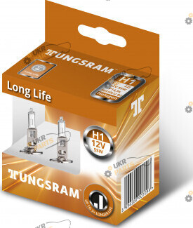 Галогеновая лампа Tungsram Long Life H1 2 шт (50310LU.2D)