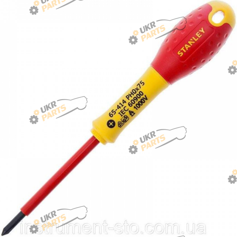 Отвертка Stanley FatMax с изоляцией VDE PH0 x 75 мм 1 шт (0-65-414)
