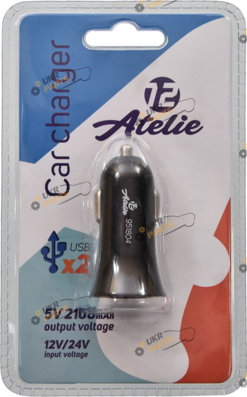 Зарядное устройство 12 Atelie USB 2.1 А (951804)