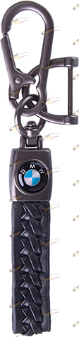 Брелок для авто Vitol BMW кож.зам скоба+карабин (60381)