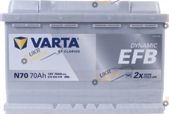 Автомобильный аккумулятор Varta 70 Ач (570500076K262)