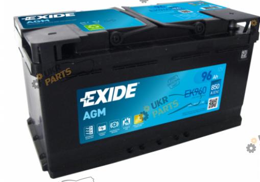Автомобильный аккумулятор Exide Start-Stop AGM 96 Ач (EK960)