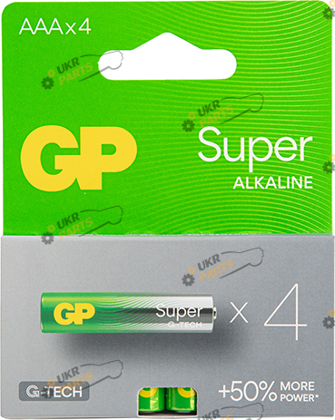 Батарейка GP Super G-Tech Alkaline блистер ААA 4 шт. (24A21-SB4)