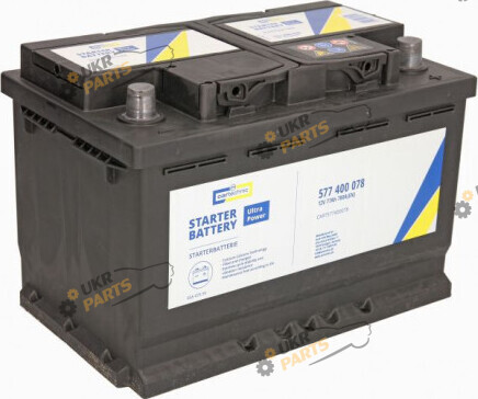 Автомобильный аккумулятор Cartechnic ULTRA POWER, R+ 780 А 77 Ач (CART577400078)